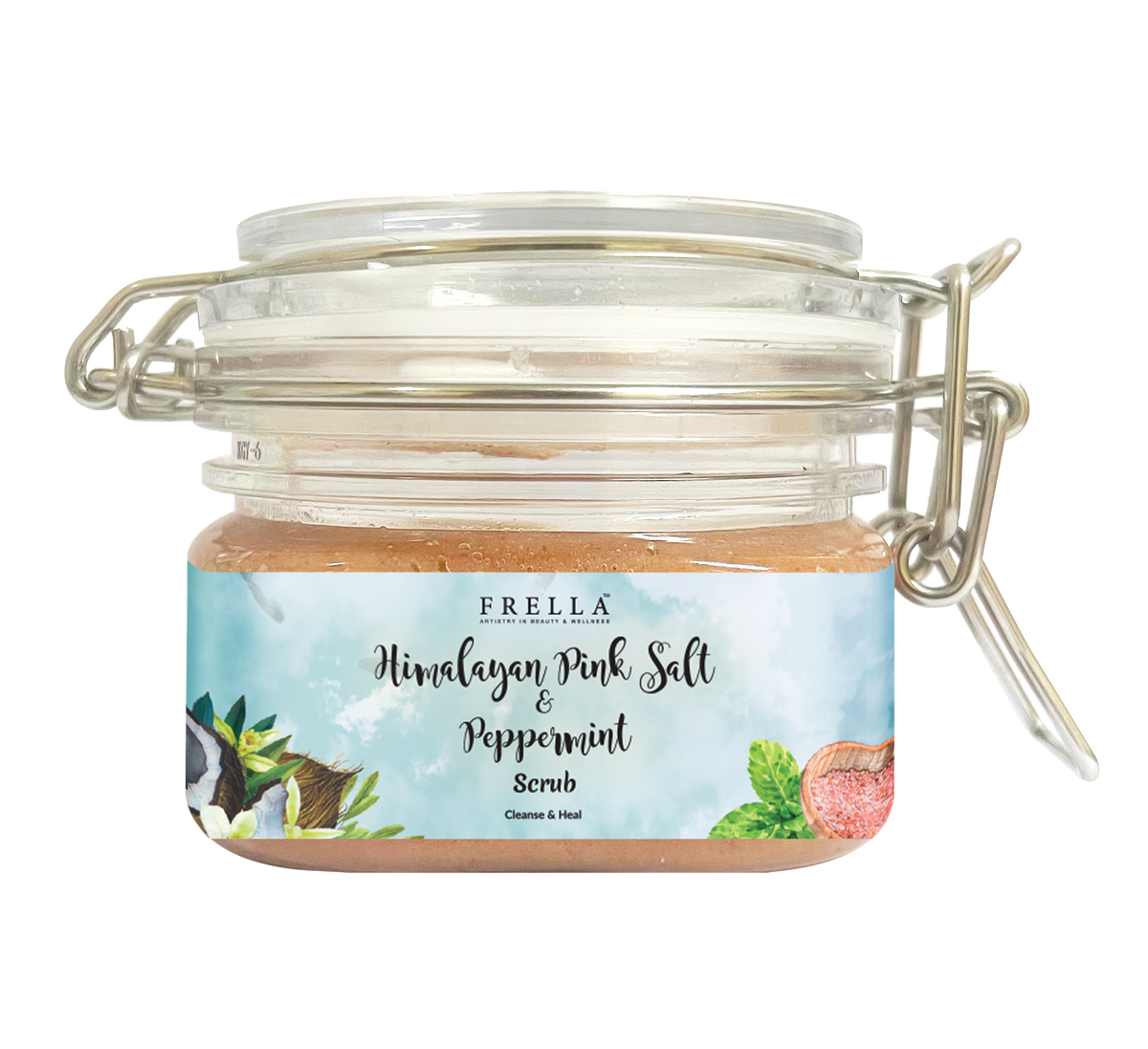 Frella Cleansing Himalayan Pink Salt & Peppermint Scrub– Frella Store